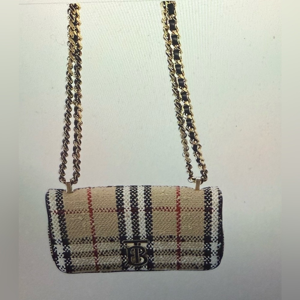 NWT‎ Burberry Mini Boucle Lola Crossbody Bag with box and dust bag - Picture 7 of 16